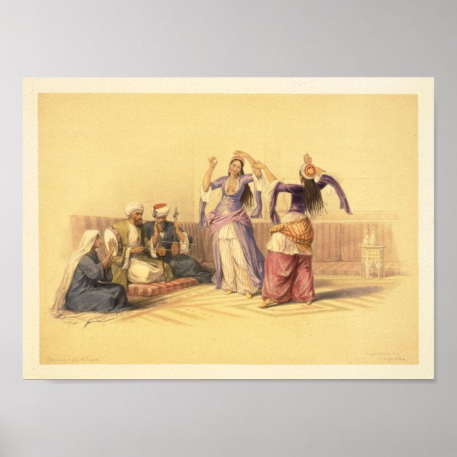 Póster Raparigas dançantes no Cairo (Frente)