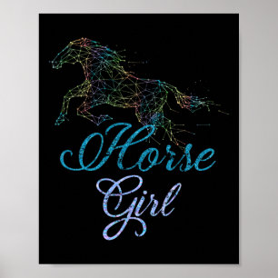 Poster Raparigas Equestres Cavalas Anis