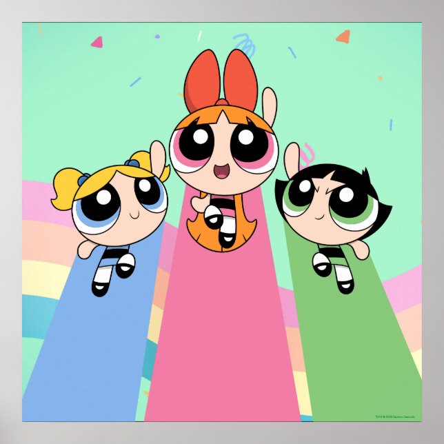 Poster Raparigas Powerpuff Voam Alto (Frente)