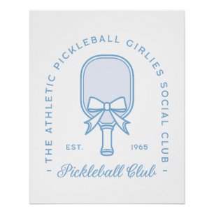 Póster Raparigas ricos estéticas azuis do clube de picleb