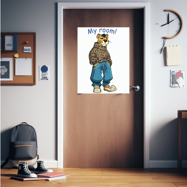Poster Rapaz adolescente "meu quarto!" divertido (Gift for the teen boy in your life. This door poster will be a great hit.)