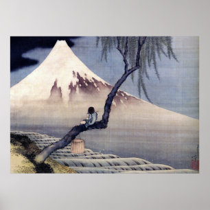 Poster Rapaz no Monte Fuji, Hokusai