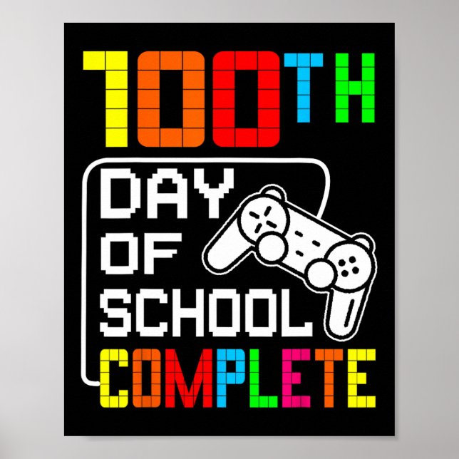 Poster Rapazes 100.º Dia da Escola Completa Jogo De Vídeo (Frente)