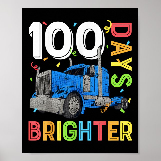 Poster Rapazes 100 Dias Mais Brilhantes Professores 100.º (Frente)