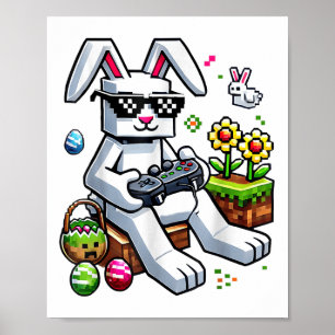 Poster Rapazes, Felz pascoa Dia Coelhinho, Jogo De Ovo, C