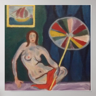 Poster Raphael С anossa Girl com guarda-chuva