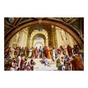 Póster Raphael, A Escola de Atenas (1509)