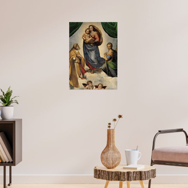 Poster Raphael - A Madonna Sixtina, (Sala de Estar 3)