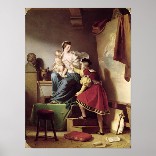 Póster Raphael ajustando o modelo dele. (Frente)