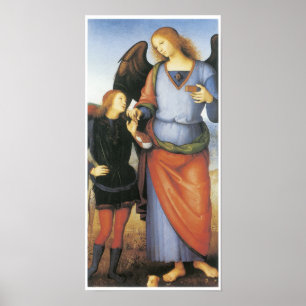 Póster Raphael do arcanjo com Tobias, C. 1496-1500
