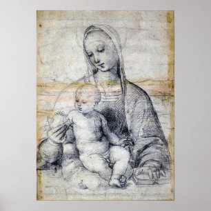 Poster Raphael - Madona Do Pomegranato 1504