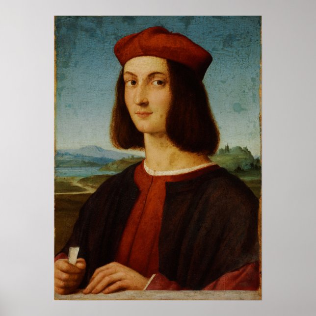 Poster Raphael - Santi Retrato de Pietro Bembo (Frente)