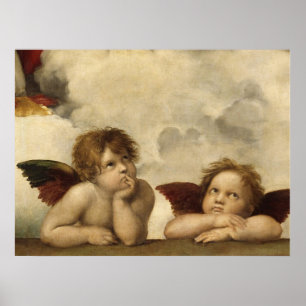 Poster Raphael,Sistina Cherub