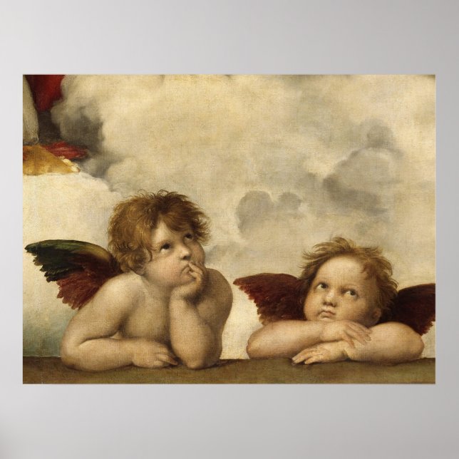 Poster Raphael,Sistine Cherub (Frente)