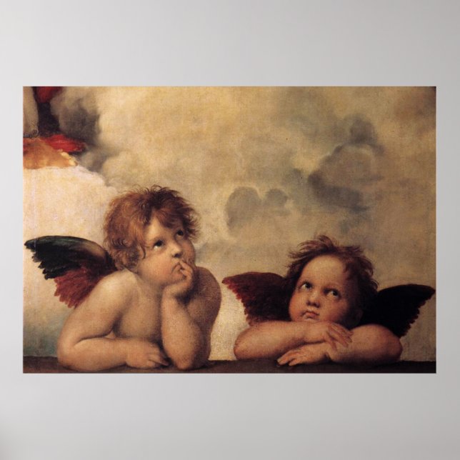 Poster Raphael,Sistine Cherub (Frente)