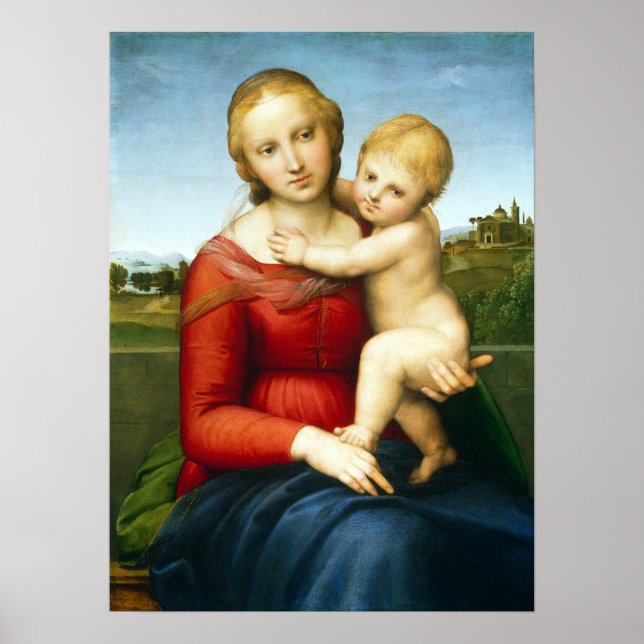 Poster Raphael The Small Cowper Madonna (Frente)