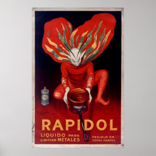 Póster Rapidol, propaganda espanhola polonesa do metal