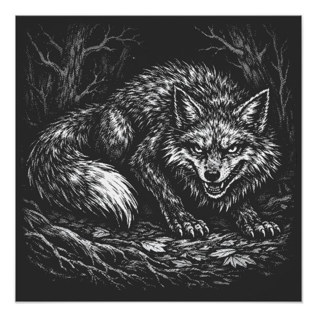 Póster Raposa Astuta da Floresta — por BurnsInHell (Frente)
