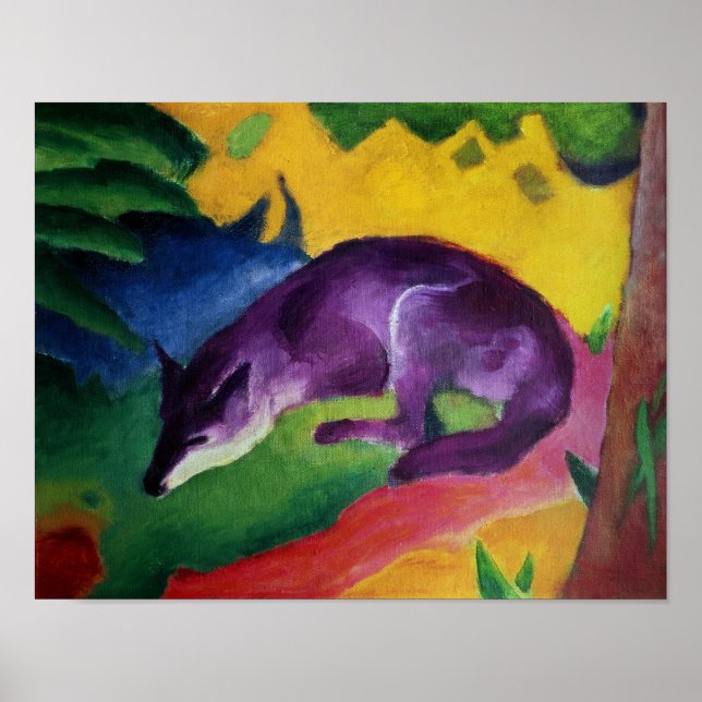 Poster Raposa Azul, 1911 (Frente)