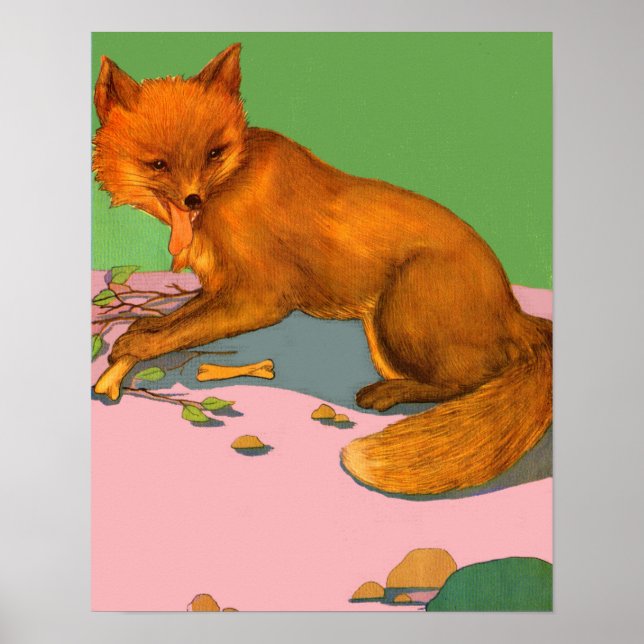 Póster raposa bonita (Frente)