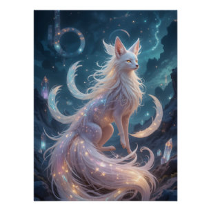 Póster Raposa Celestial De Nove Formas