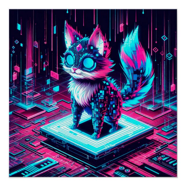 Póster Raposa do chip (Frente)