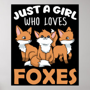 Poster Raposa Oferta Mulher Presente Raposa Doce Rapariga