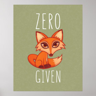 Poster Raposa Zero Dada