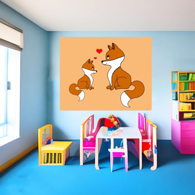 Poster Raposas fofas  (Criador carregado)