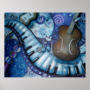 Póster Rapsódia no azul