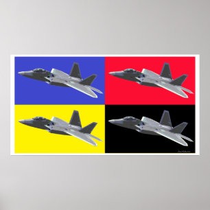 Póster Raptor de CMYK F-22