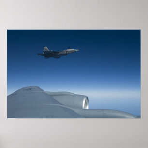 Póster Raptor de KC-135 Stratotanker F-22
