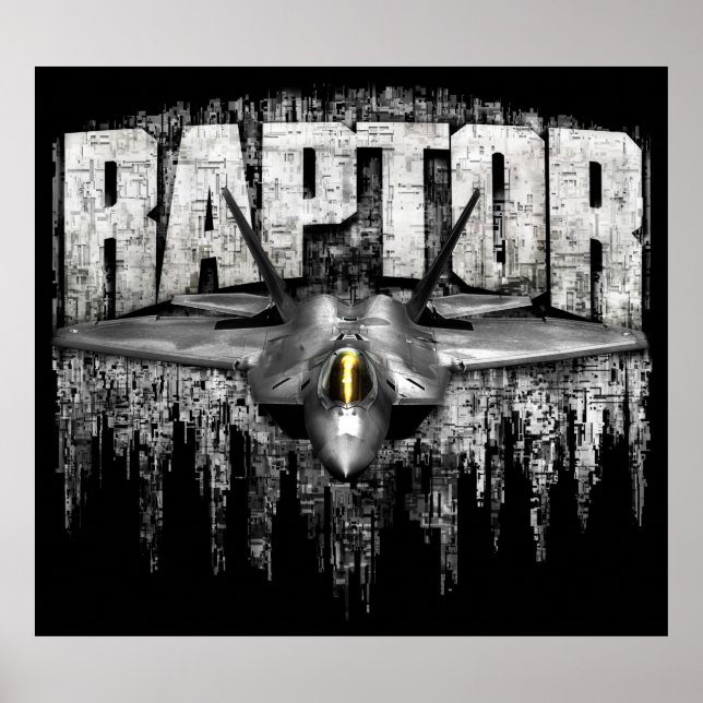 Poster Raptor F-22 (Frente)