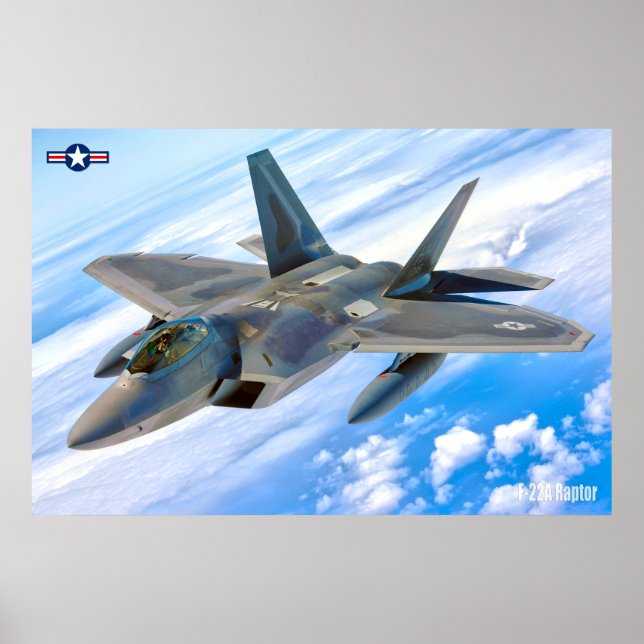 Poster Raptor F-22A (Frente)