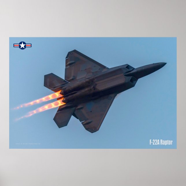 Poster Raptor F-22A (Frente)