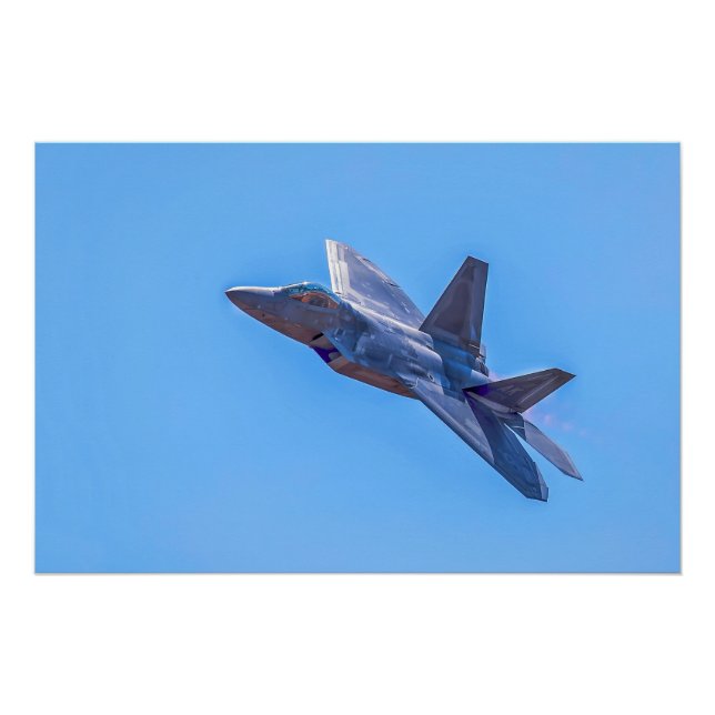 Póster Raptor Martin F-22A Lockheed (Frente)
