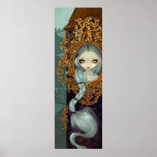 Póster Rapunzel em Rococo conto de fadas gótico Art Impre