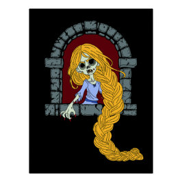 Póster Rapunzel Zumbi