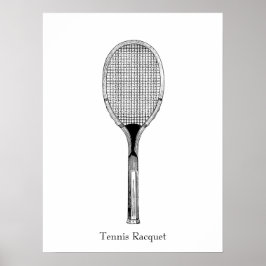 Poster Raquete de Tênis