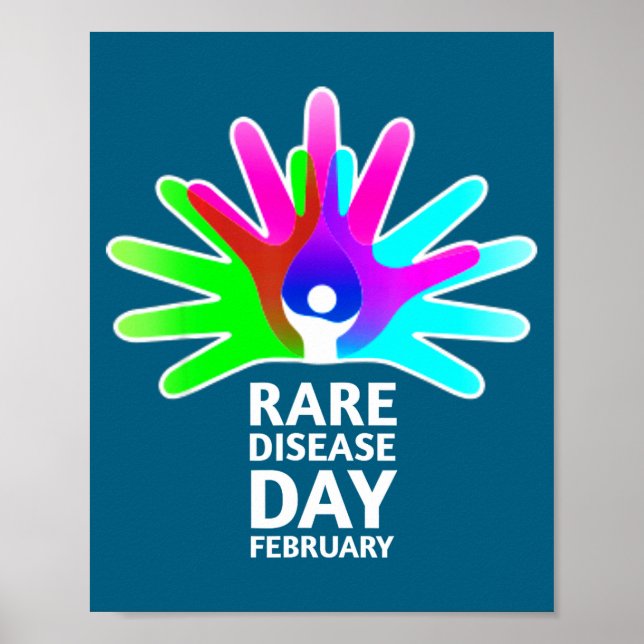 Poster Rare Disease Awareness Shirt - Rare Diseases Day 2 (Frente)