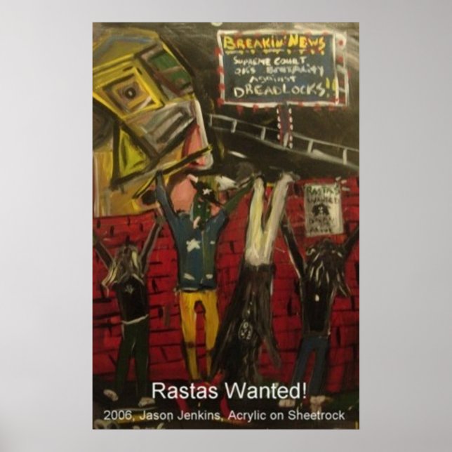 Poster Rastas Procurados (Frente)