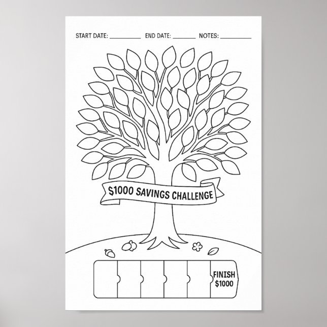Poster Rastreador de Desafio de Economia (Frente)