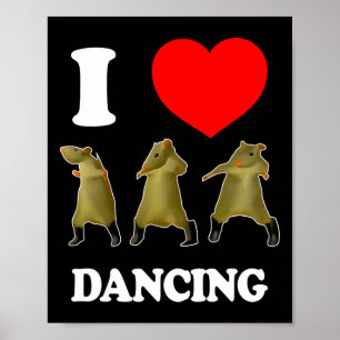 Poster Rat Dance Meme 2025 Engraçado Trendy #ratdance 2