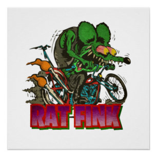 Póster Rat Fink Vintage