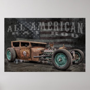 Poster Rat Rod Americano