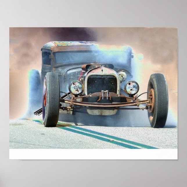Poster Rat Rod Burnout (Frente)