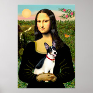 Poster Rat Terrier - Mona Lisa