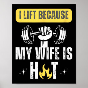 Poster Rato de Academia de Fitness Engraçado Eu Levanto P