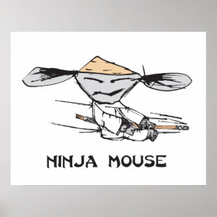 Póster Rato de Ninja