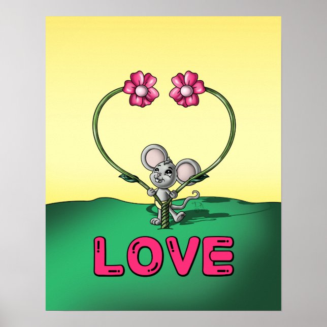 Póster Rato e Flores (Frente)